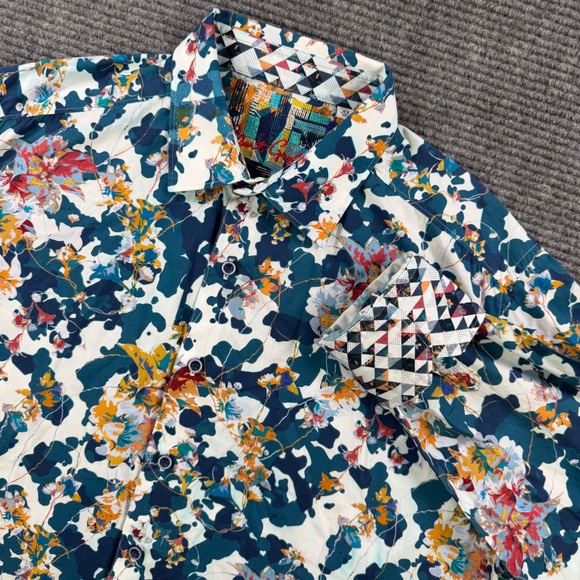 Robert Graham Other - Robert Graham Classic Fit Floral Camo Button Down Shirt Mens XL Knowledge Wisdom